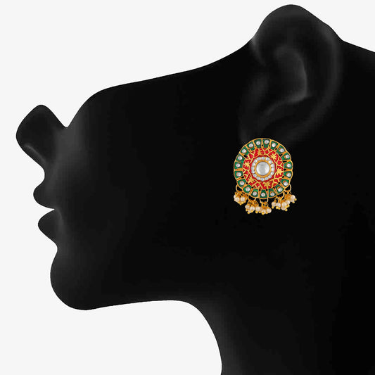 Traditional Circular Dangler Earrings