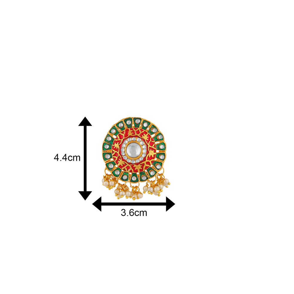 Traditional Circular Dangler Earrings