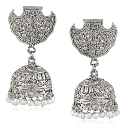 Peacock Traditional Jhumka Earrings
