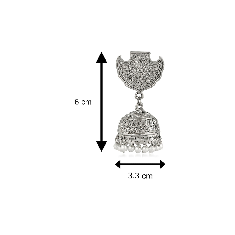 Peacock Traditional Jhumka Earrings