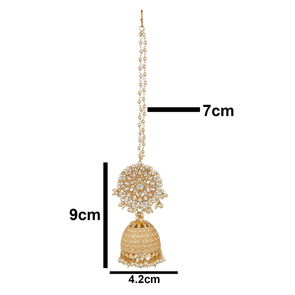 Long Chain Jhumka Earrings