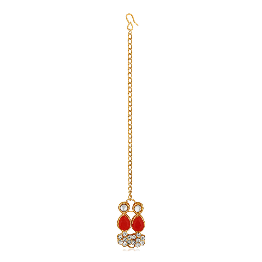 Traditional Choker Necklace Set with Jewellery Kundan and Artificial Pearl