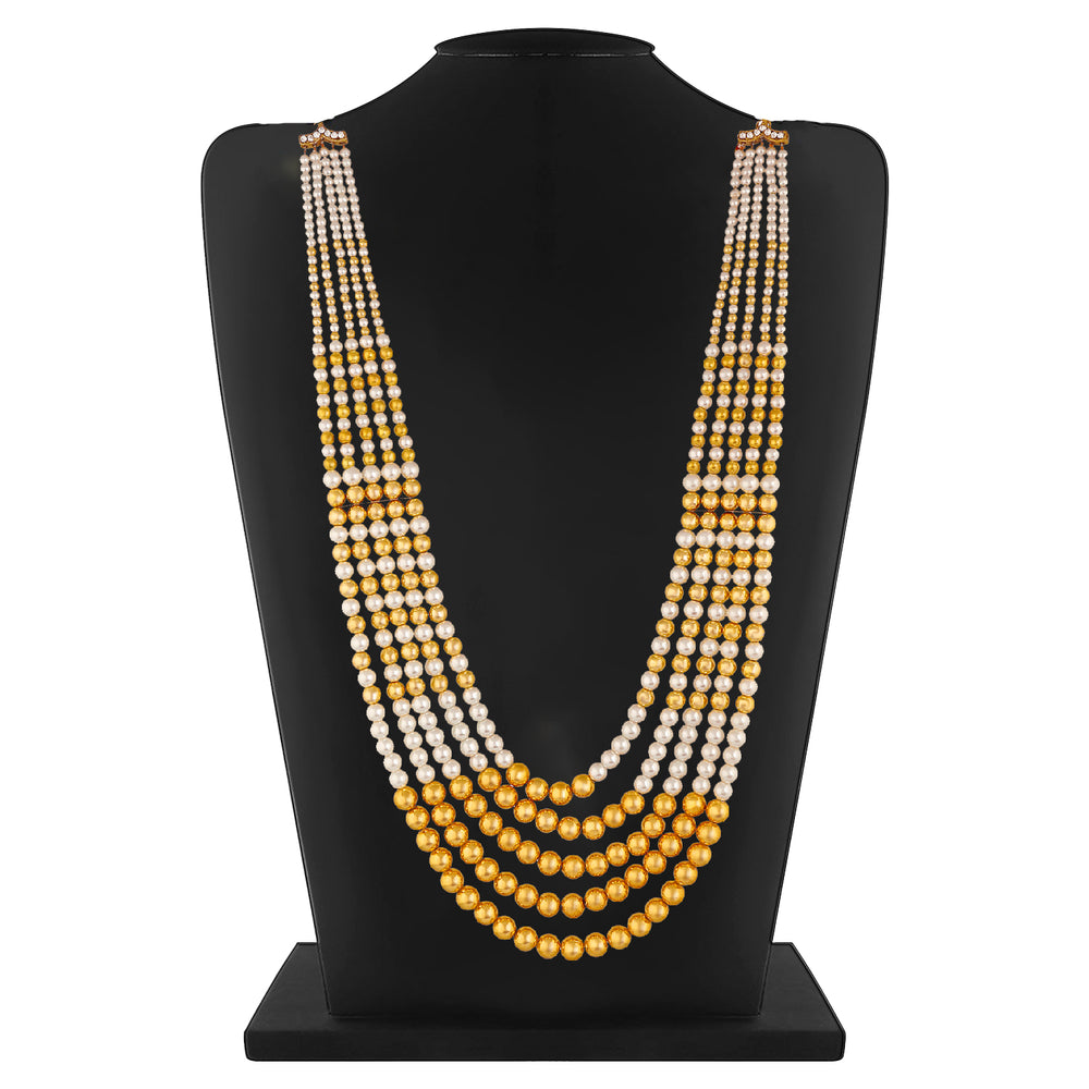 5 Layered Pearl Dulha Haar | Necklace