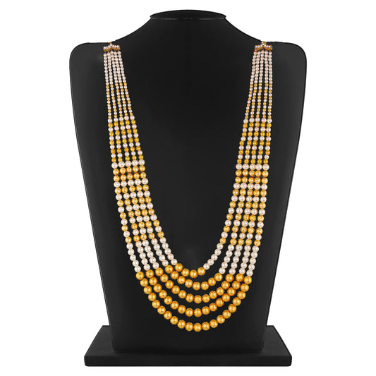 5 Layered Pearl Dulha Haar | Necklace