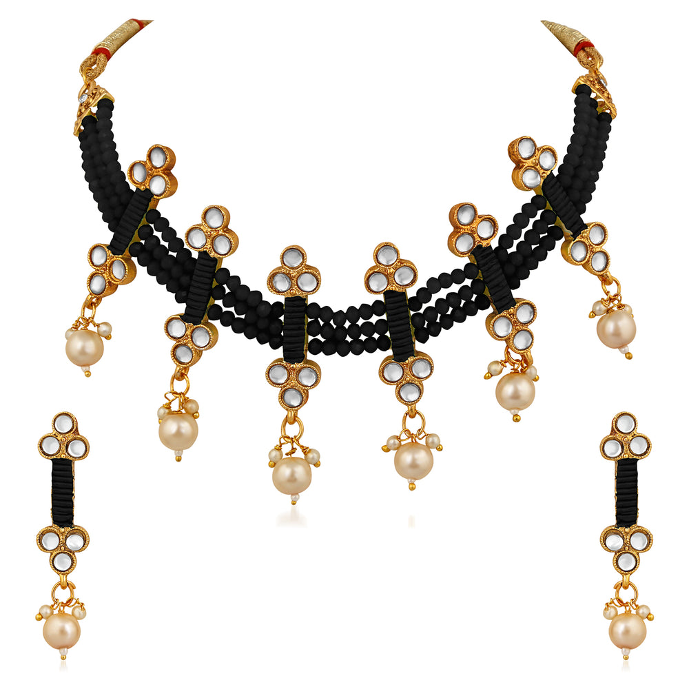 3 Layer Choker Necklace Set