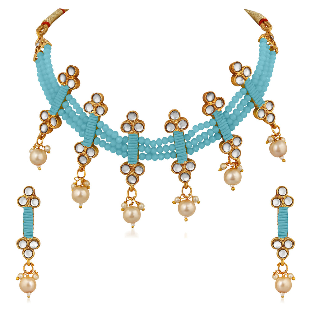 3 Layer Choker Necklace Set