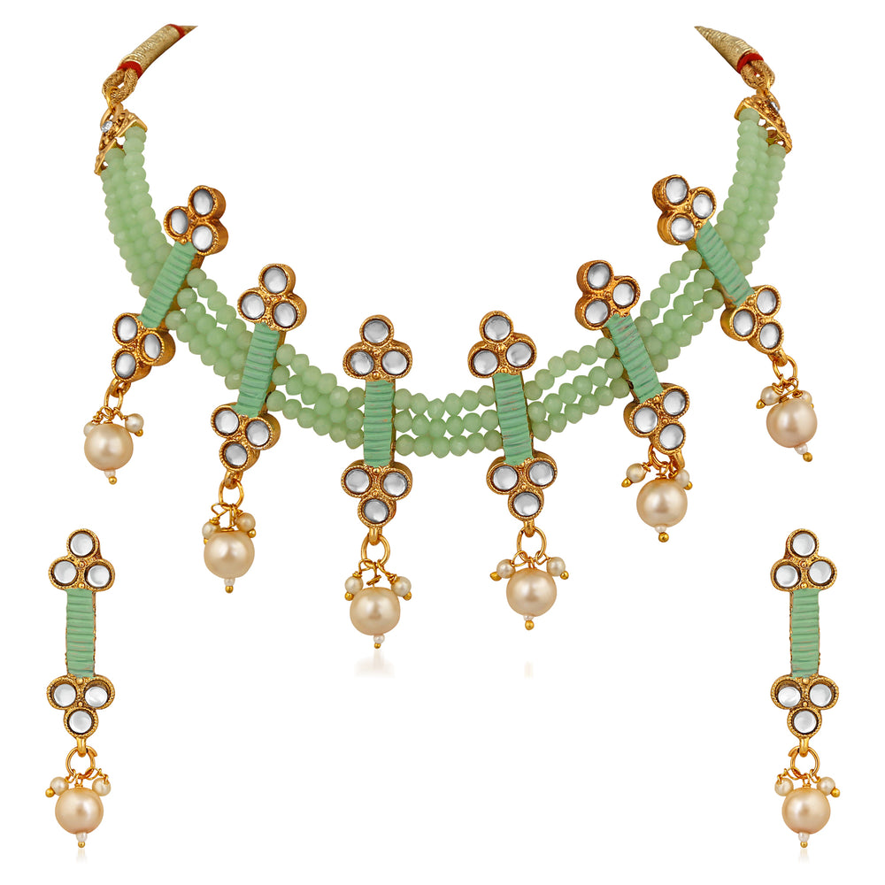 3 Layer Choker Necklace Set
