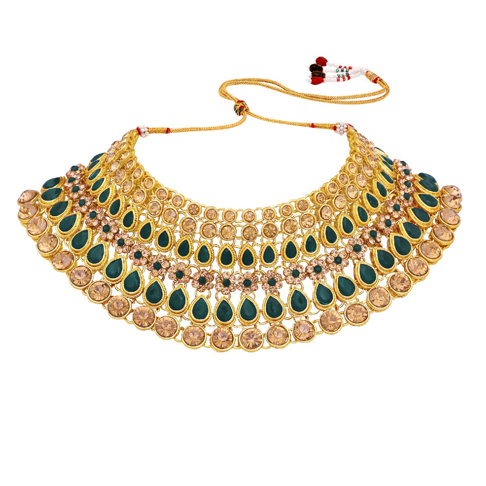 Traditional Kundan Work Necklace Set