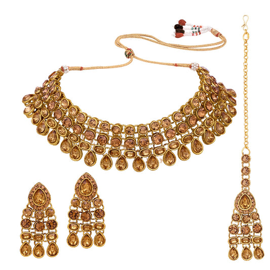 Traditional Kundan Work Necklace Set
