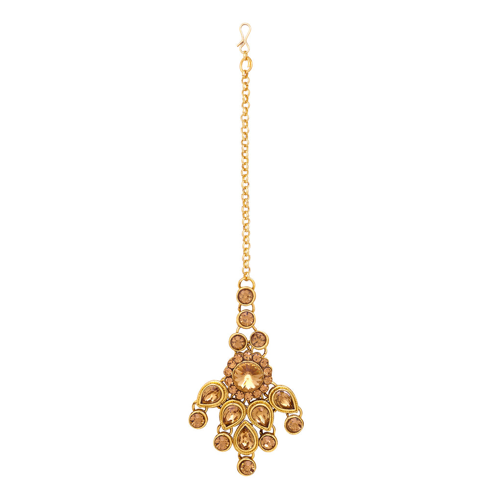 Traditional Ethnic Necklace Set with Maangtikka