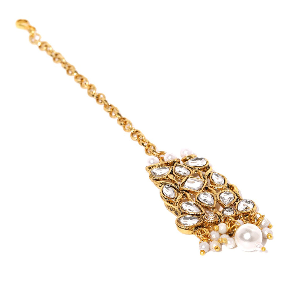 Traditional Ethnic Necklace Set with Maangtikka