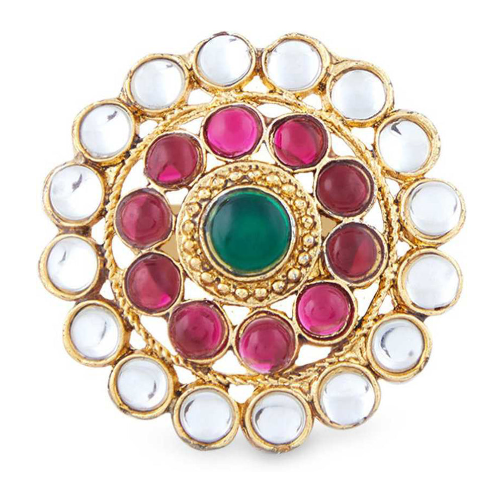 Traditional Ethnic Necklace Set with Finger Ring