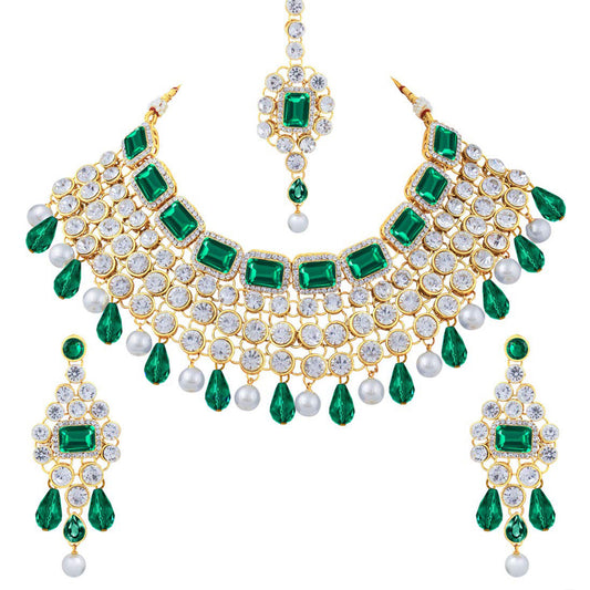 Exclusive Traditional Layered Choker Necklace Set