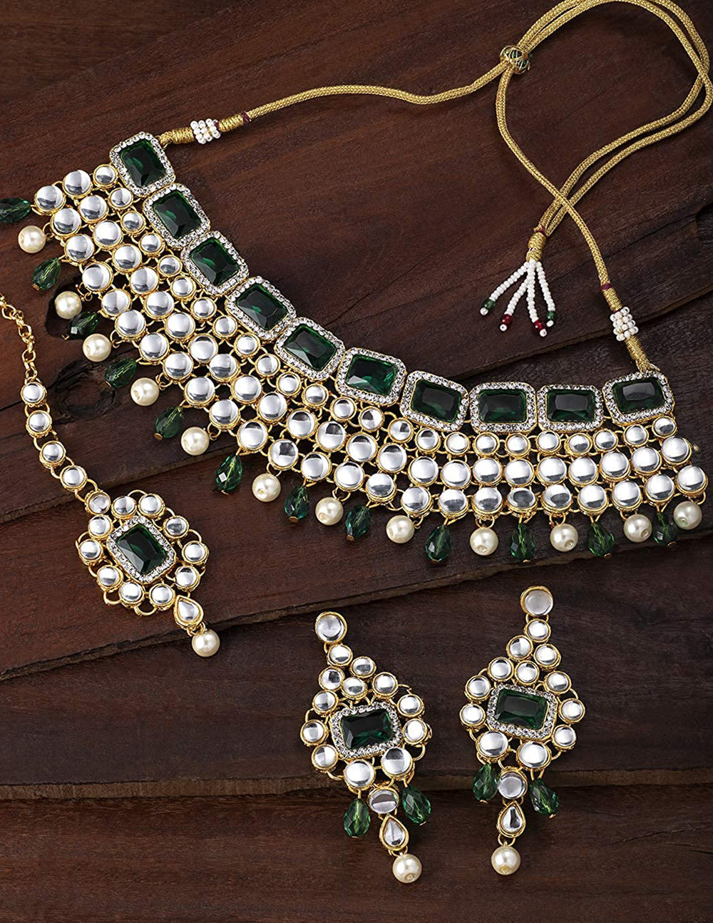 Exclusive Traditional Layered Choker Necklace Set