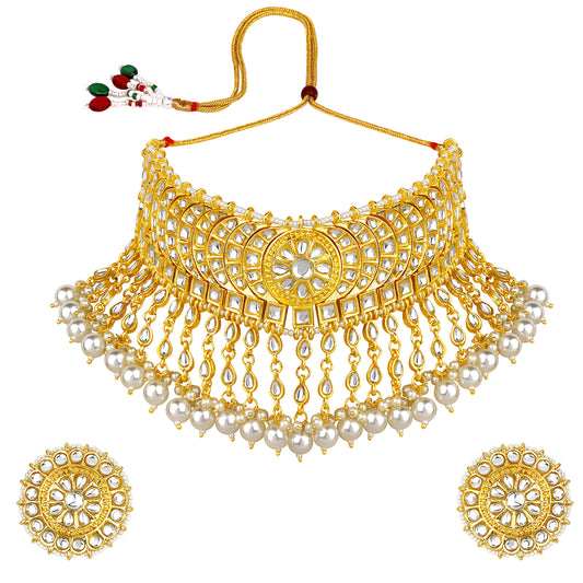Traditional Ethnic Necklace Set with Maangtikka