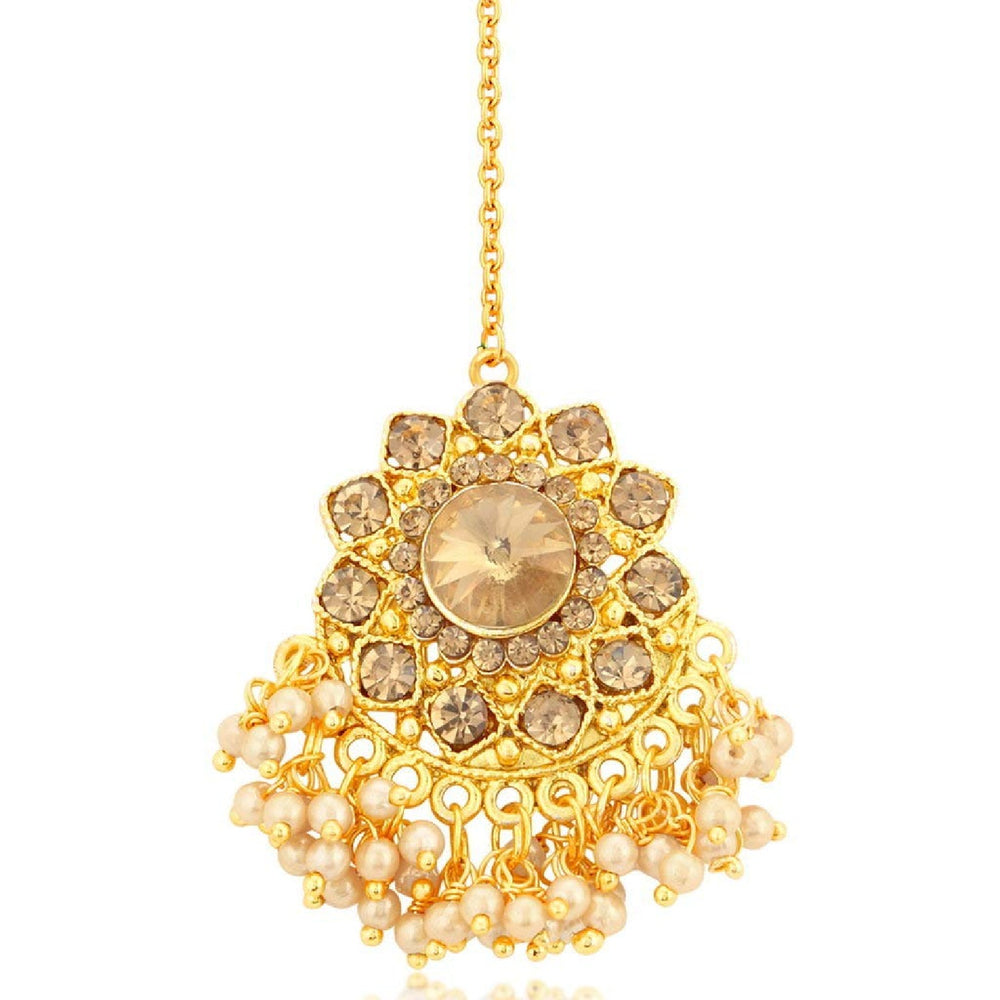 Traditional Brown Kundan Necklace set