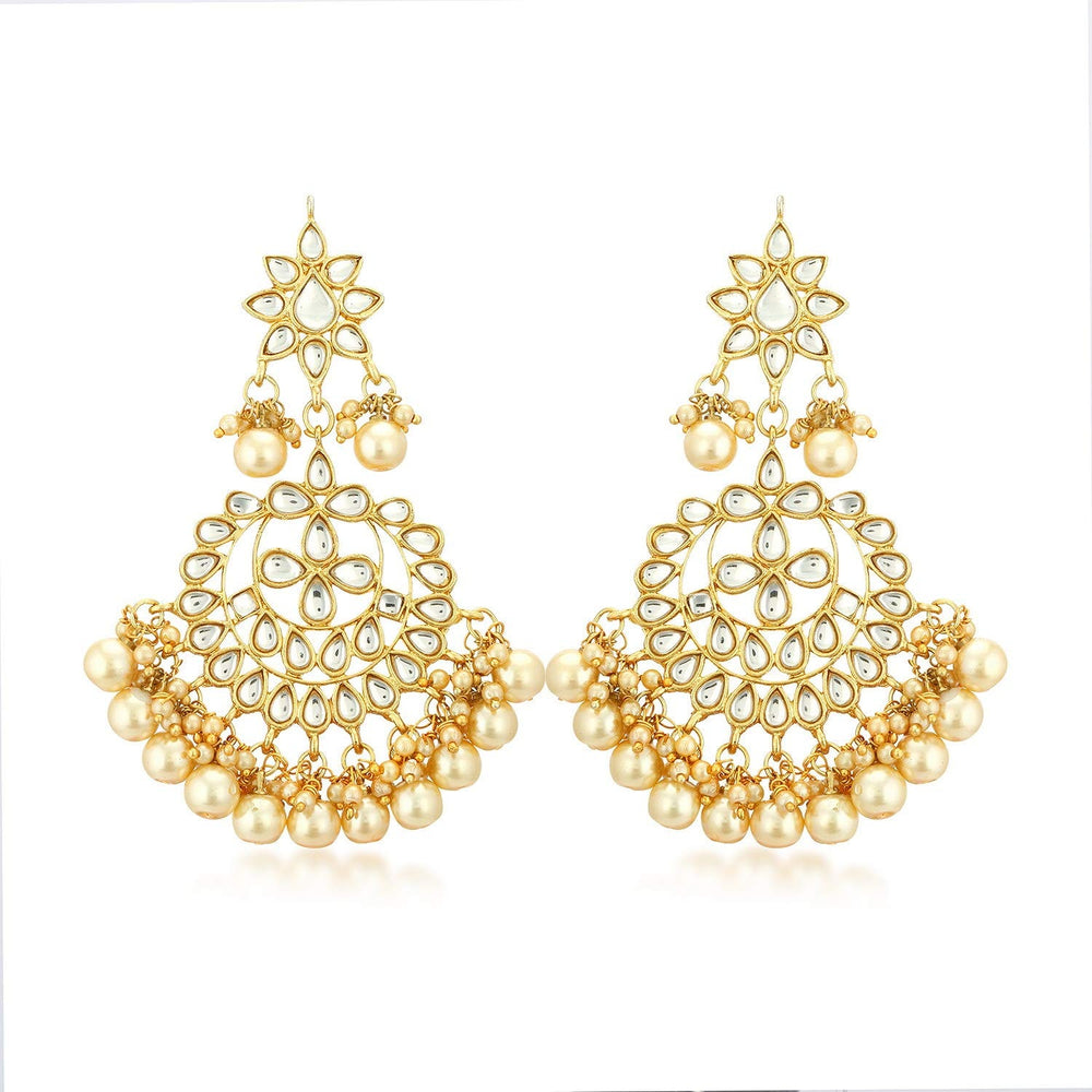 Traditional White Kundan Necklace set