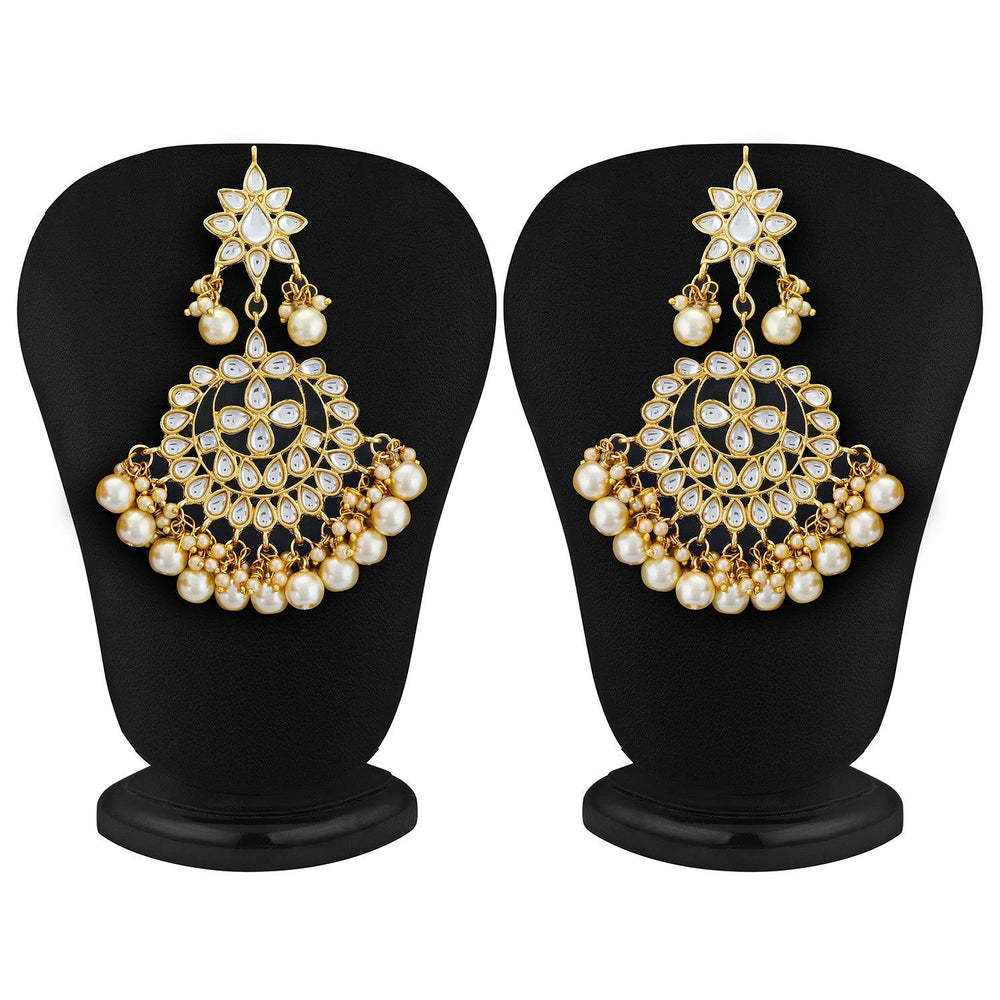 Traditional White Kundan Necklace set
