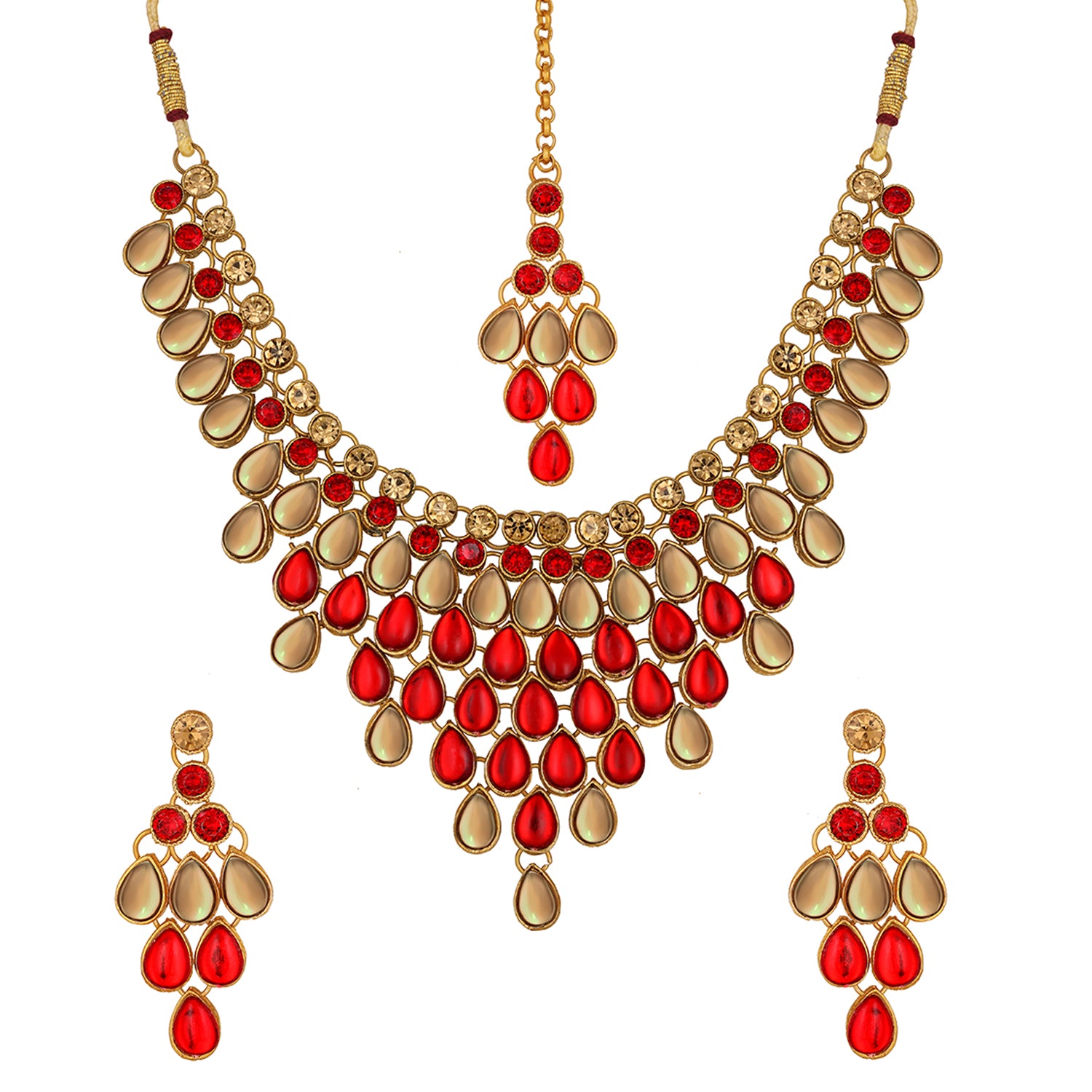 Kundan Wedding Bridal Necklace Jewellery Set