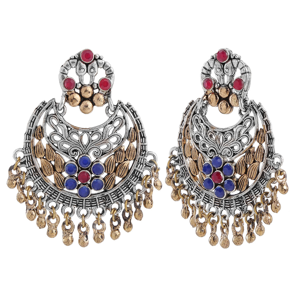 Multicolored Chandbali Earring