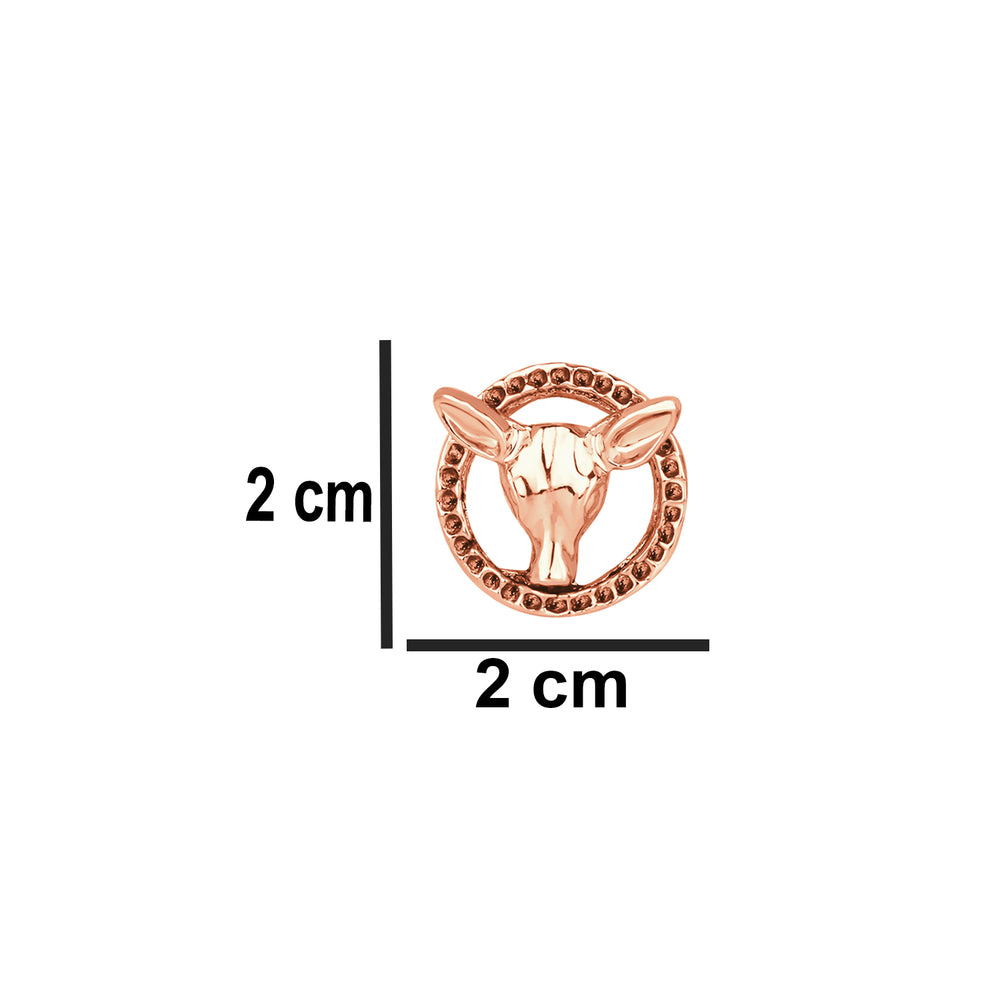 Deer Face Shaped Cufflinks