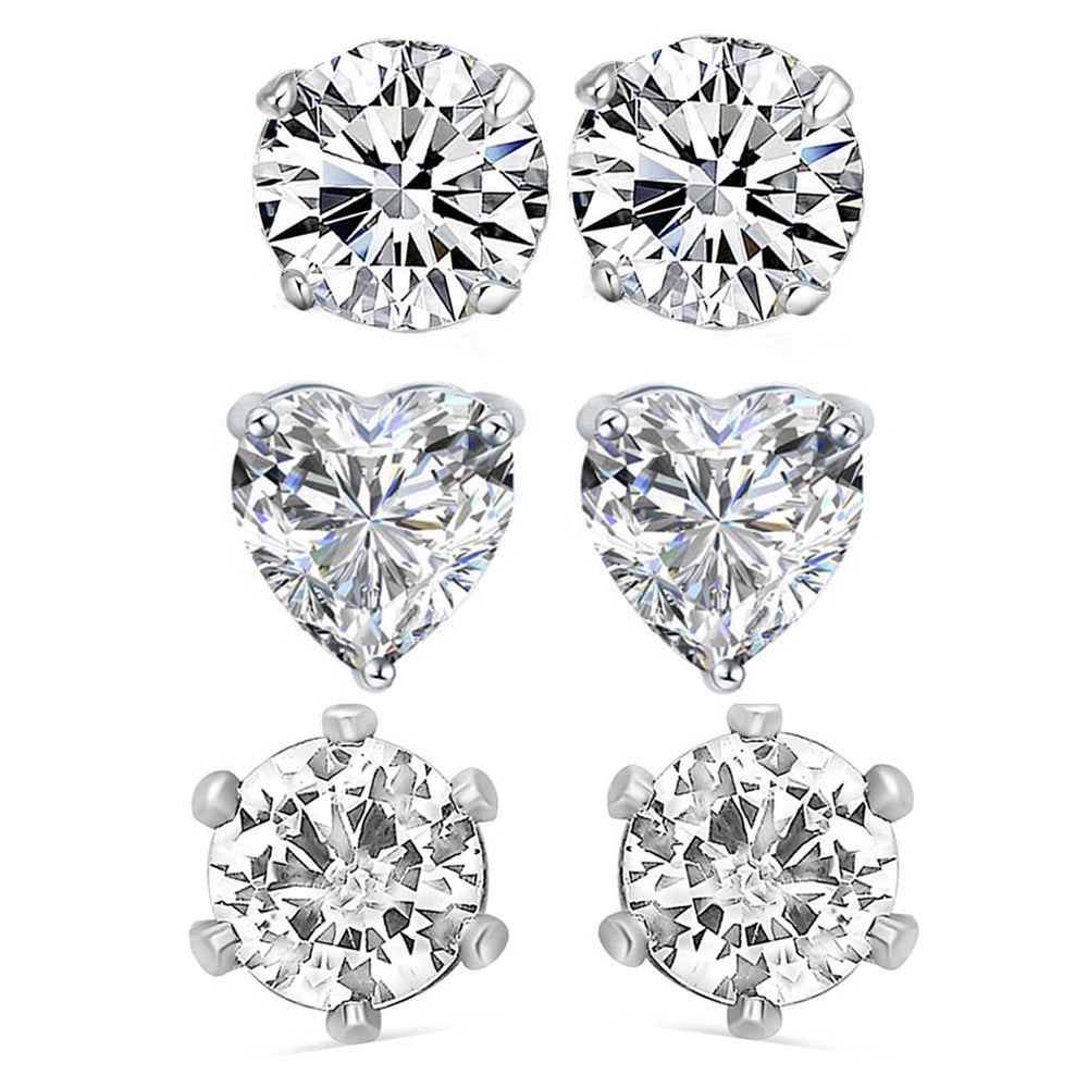 Alluring Solitaire Studs Combo