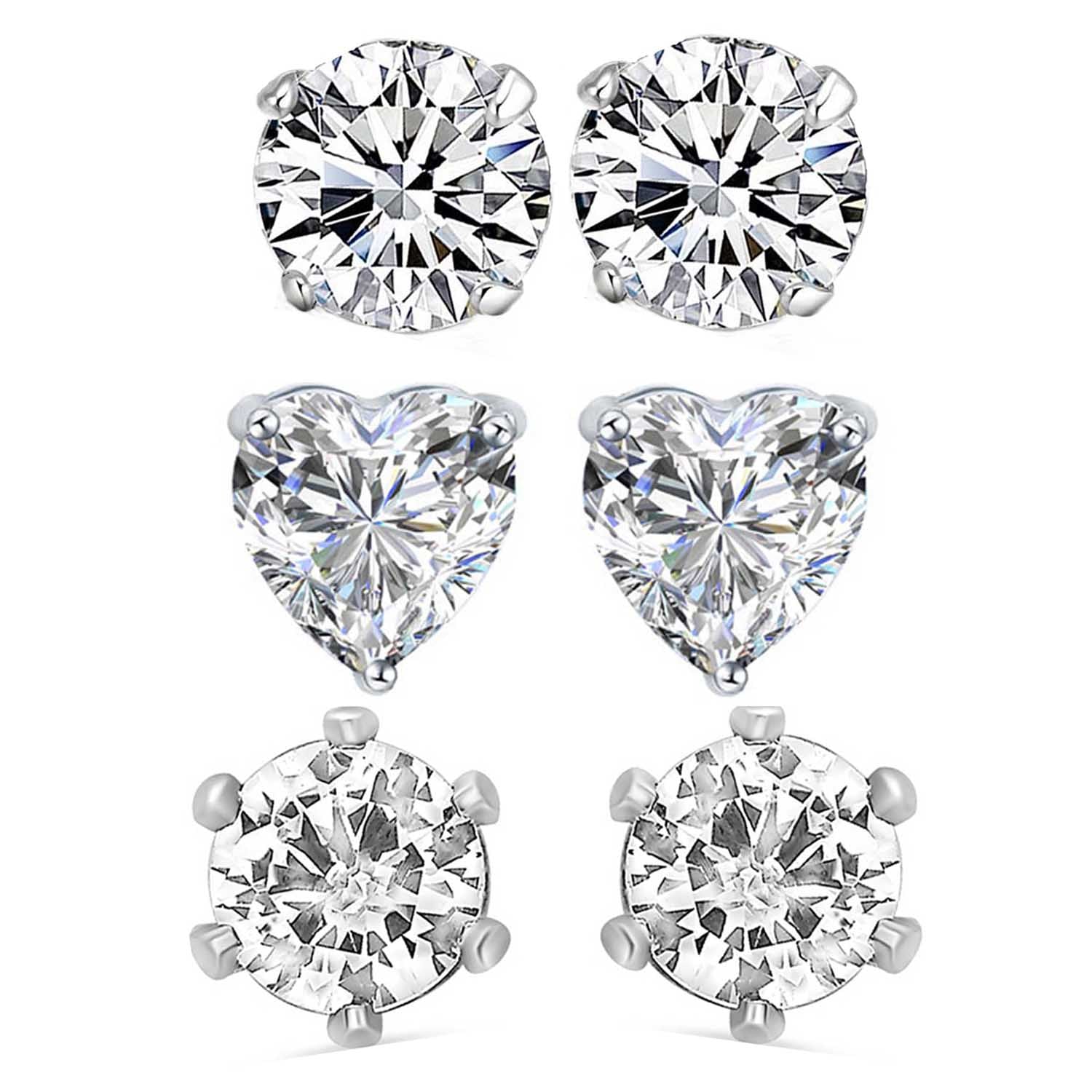Alluring Solitaire Studs Combo