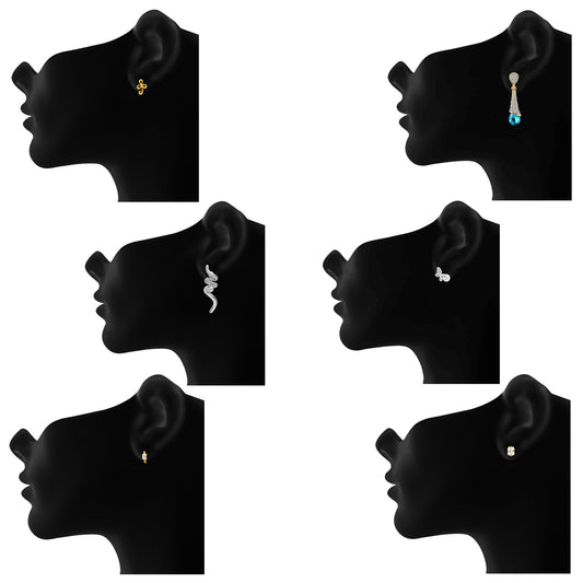 Dazzling Studs, Danglers and Bali Combo