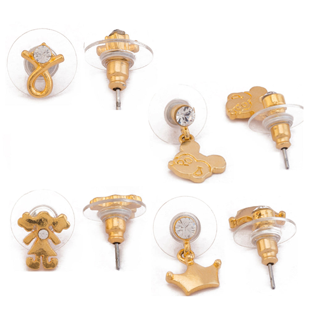 Solitaire Crystal Earrings Combo