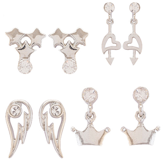 Dazzling Crystals Earrings Combo