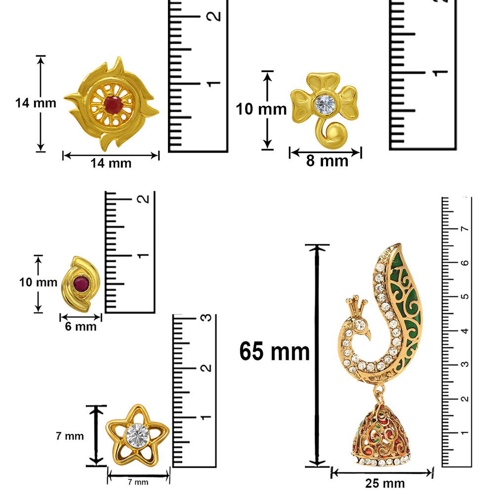 Designer Crystal Earrings Combo