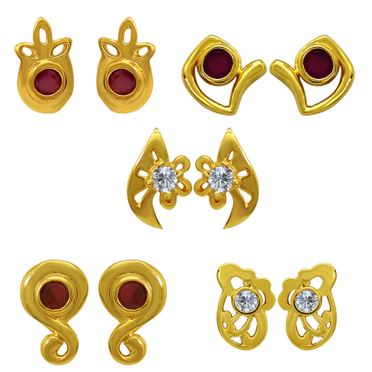 Alluring Crystal Studs Combo
