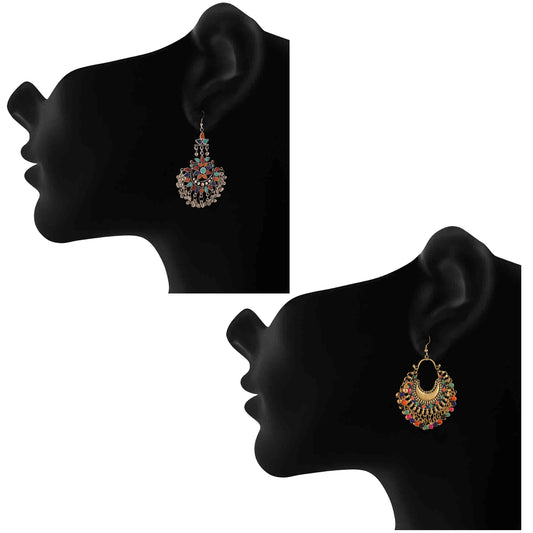 Elegant Combo of Afghani Earrings