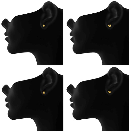 Mesmerising Crystal Stud Earrings Combo