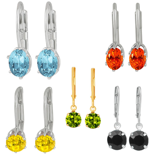 Sparkling Crystals and Cubic Zirconia Bali Earrings combo