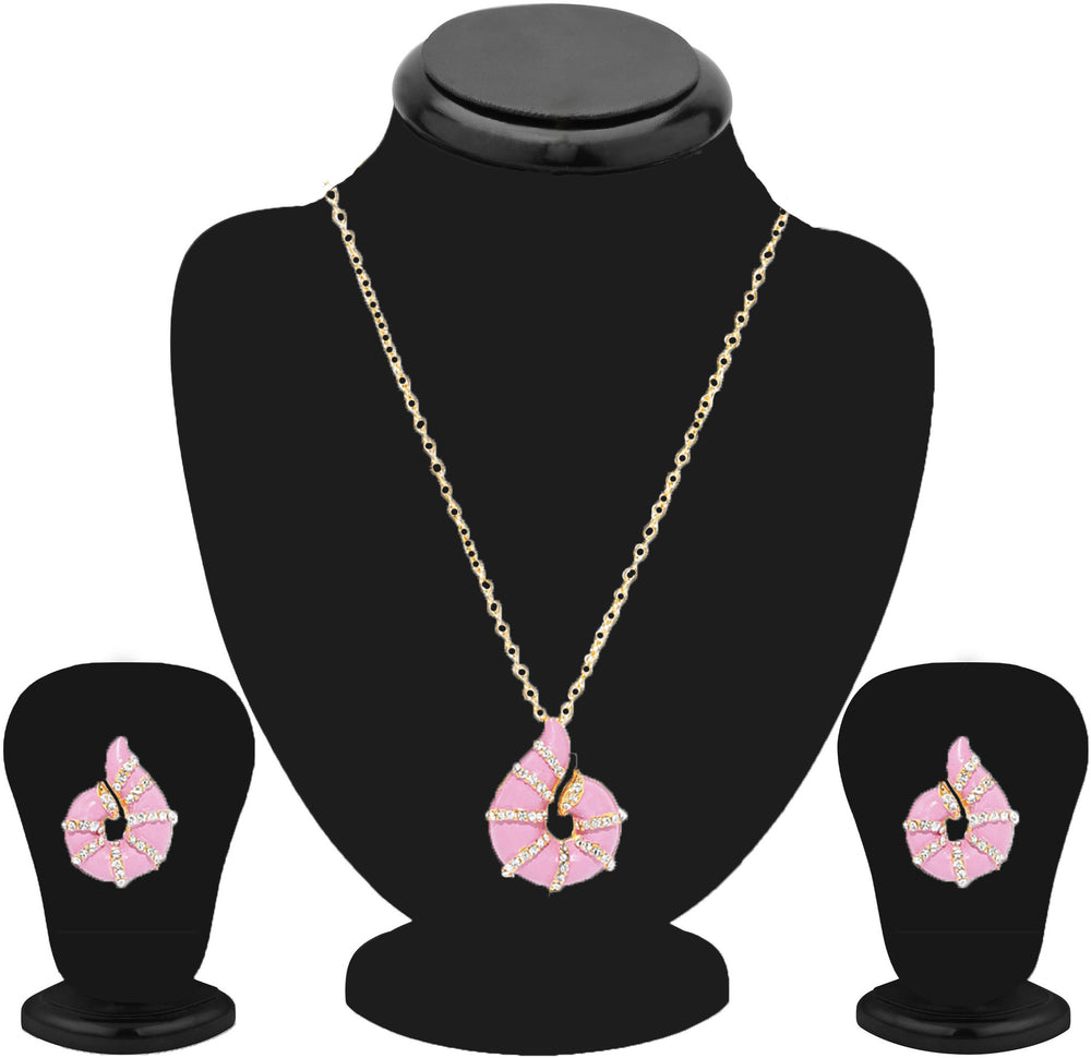 Exclusive Designer Meenakari and crystal Pendant set and Finger ring combo