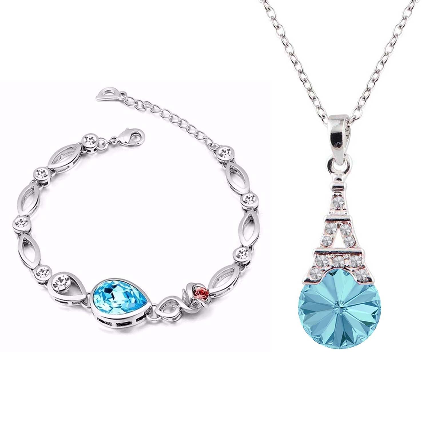 Combo of Bracelet and Eiffel Tower Pendant