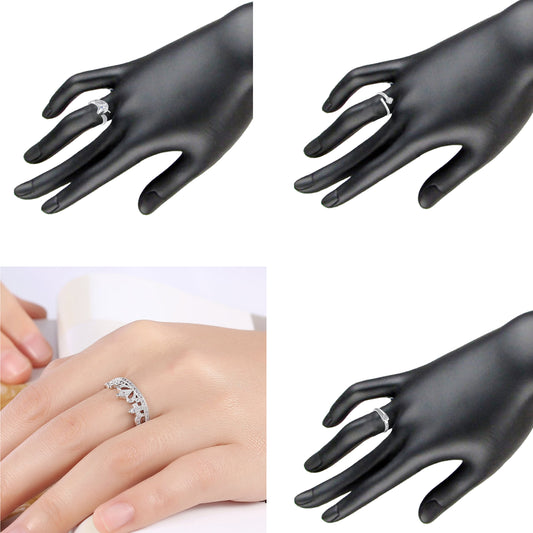 4 Pcs Combo of Stylish and Designer Adjustable Finger Rings