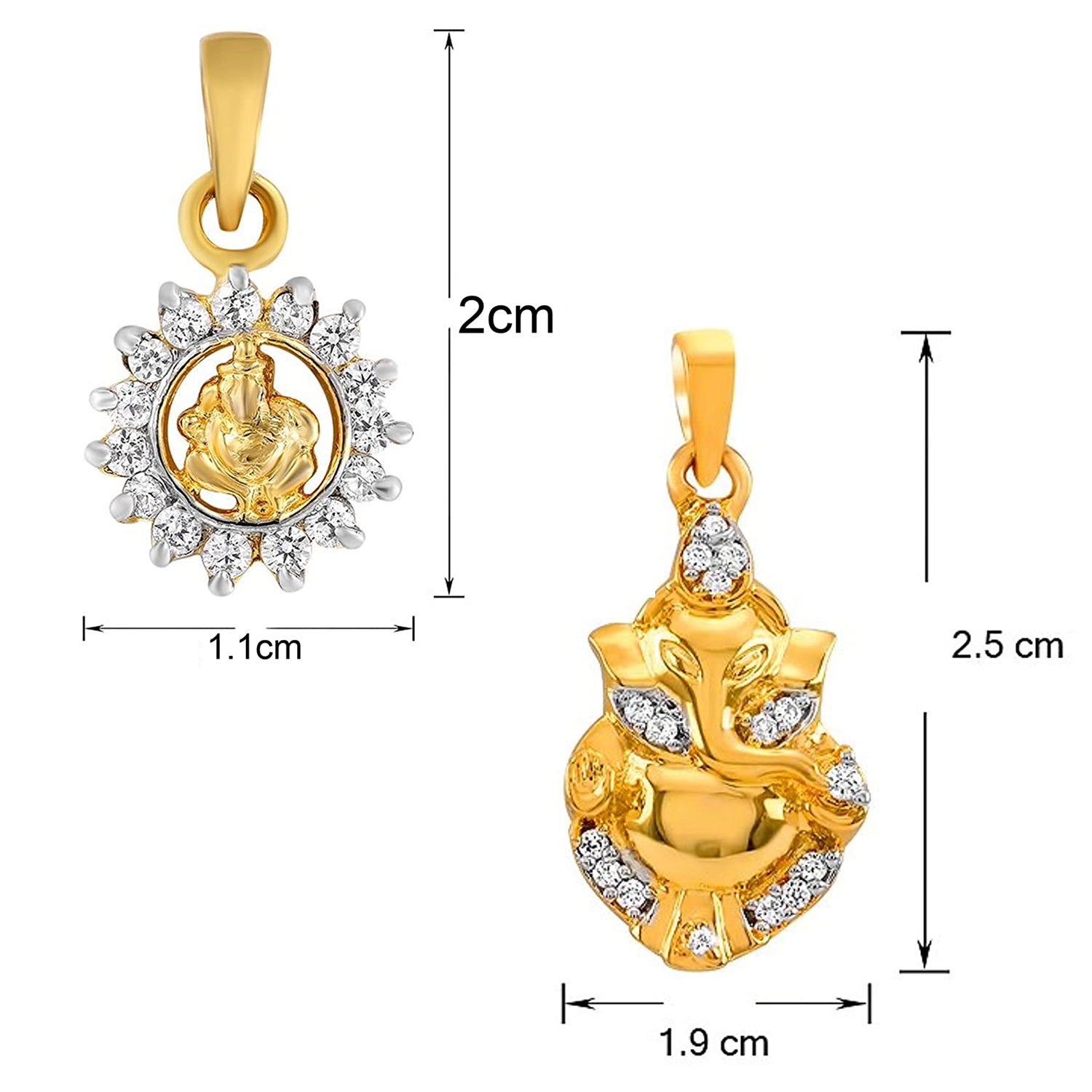 Combo of Vignaharta Ganeshji Pendant