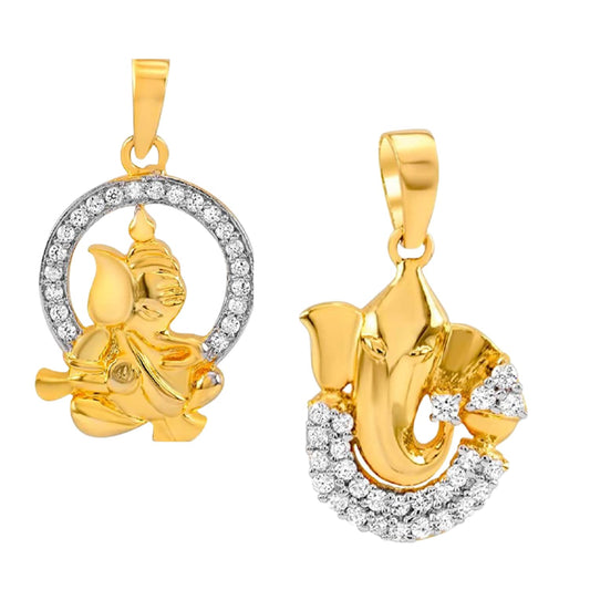 Combo of Vignaharta Ganeshji Pendant