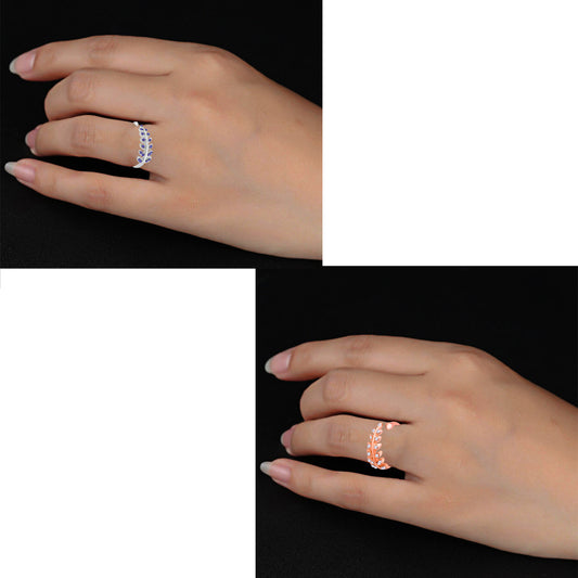 Combo of 2 Leaves Shaped Adjustabe Finger Rings