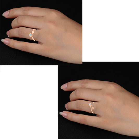 Combo of Heart and Arrow Shaped Adjustable Finger Rings