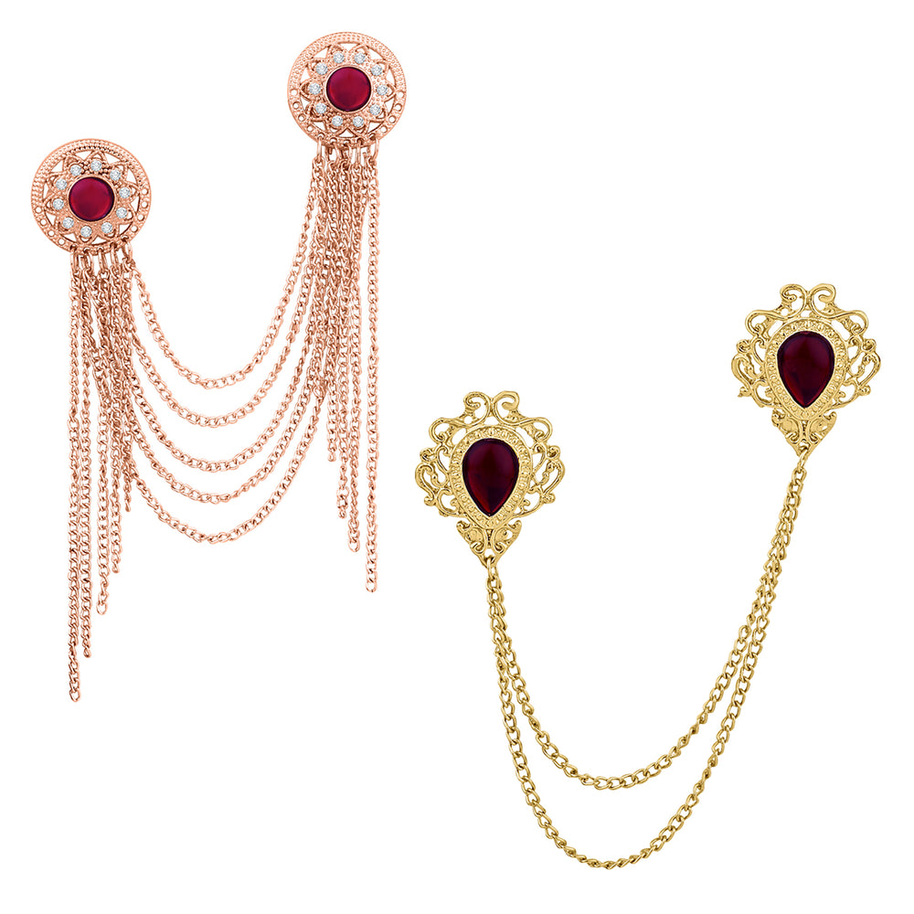 Layered Chains Brooch