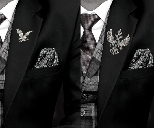 Flying Eagle Shaped Lapel Pin / Brooch