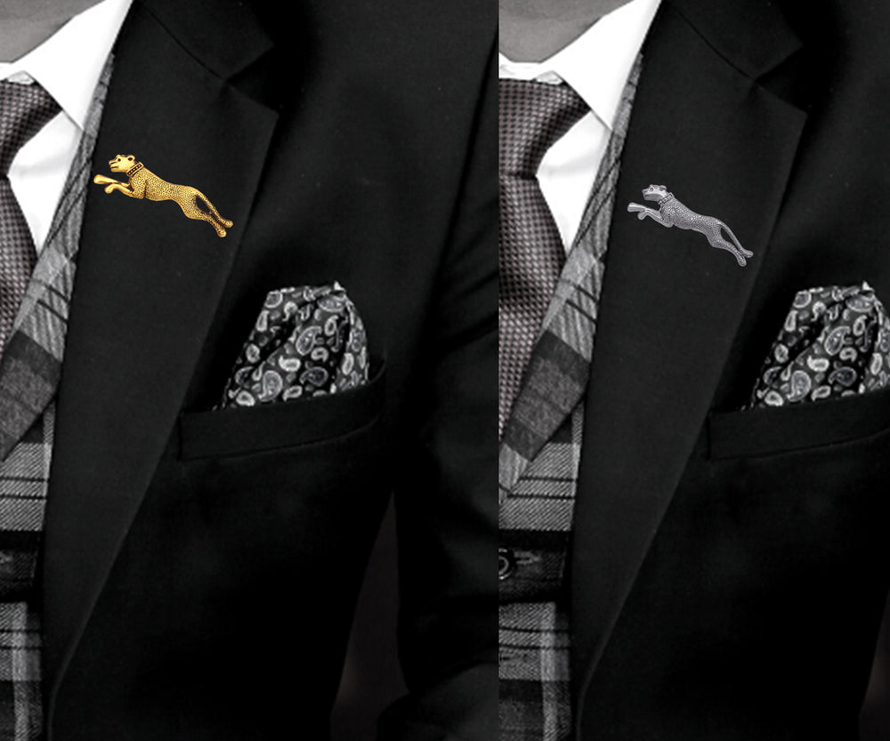Jaguar Shaped Brooch Lapel Pin / Brooch