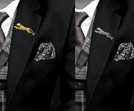 Jaguar Shaped Brooch Lapel Pin / Brooch