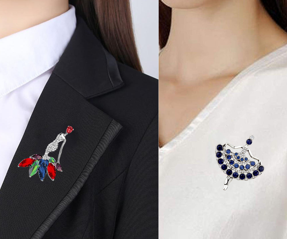 Doll Shaped Lapel Pin / Brooch