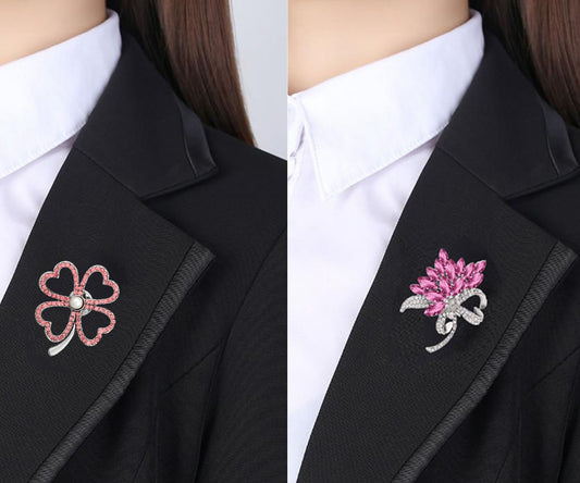 Floral Shaped Lapel Pin / Brooch