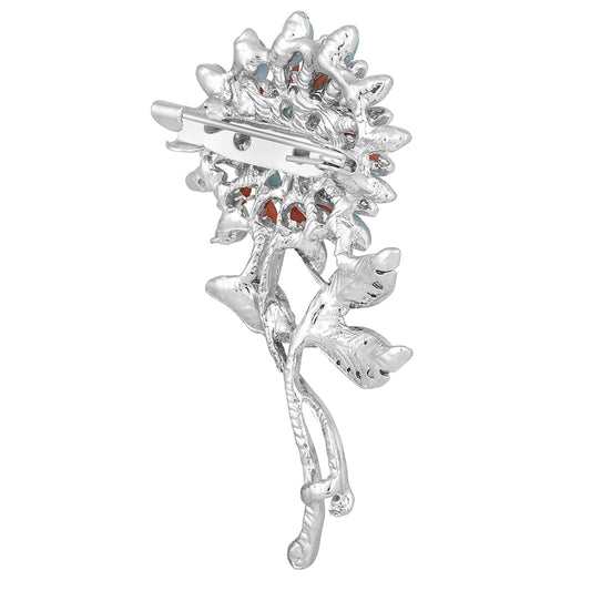 Combo of Multicolor Floral Brooch