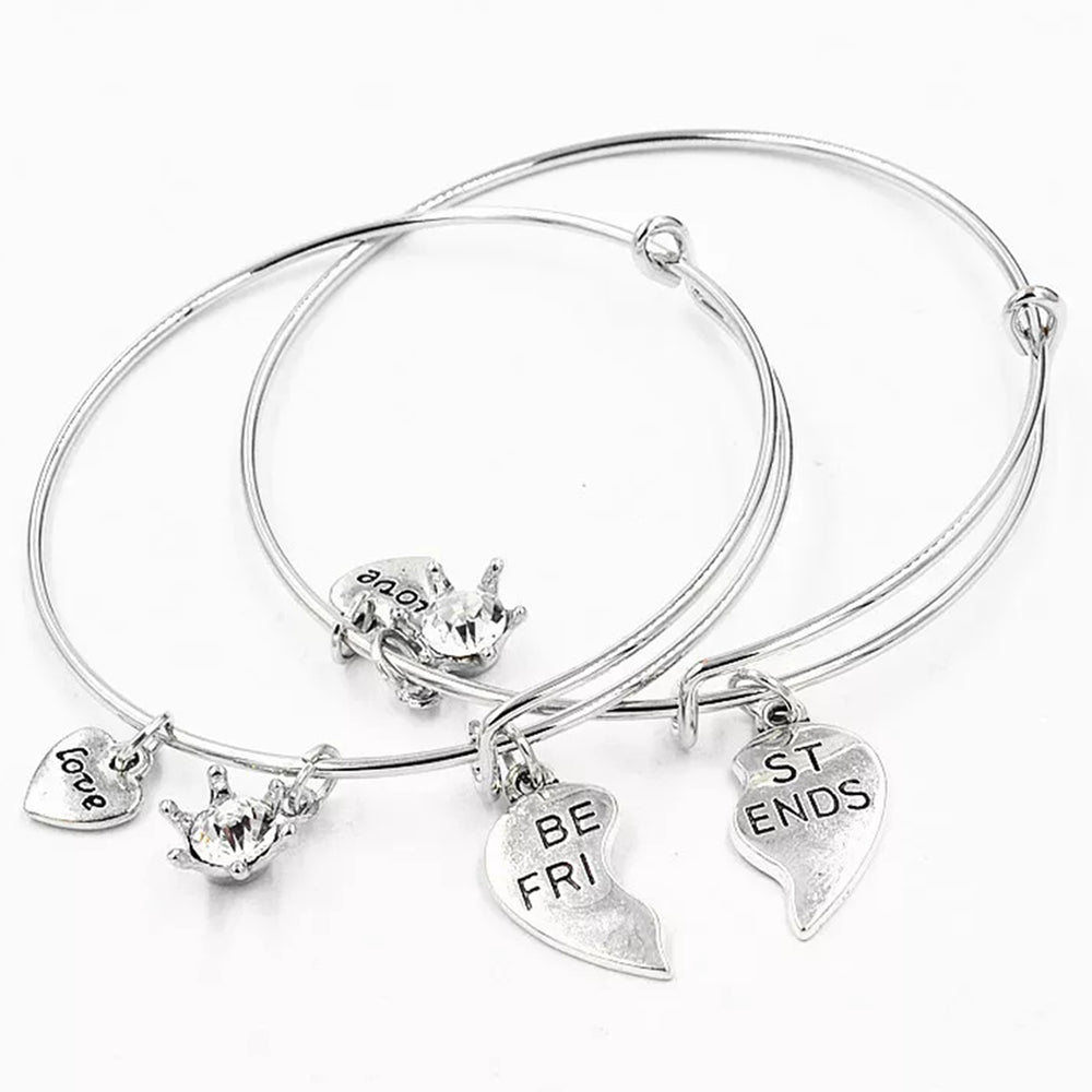 Combo of Best Friends Bracelet, Big Sis and Small Sis Best Friends Pendants